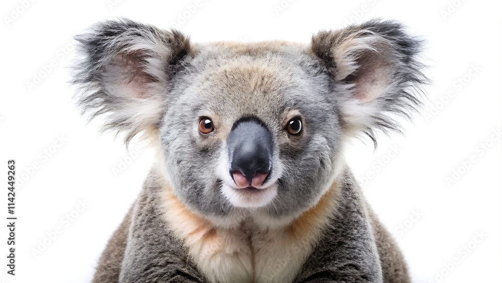 Obraz premium Koala on a White Background