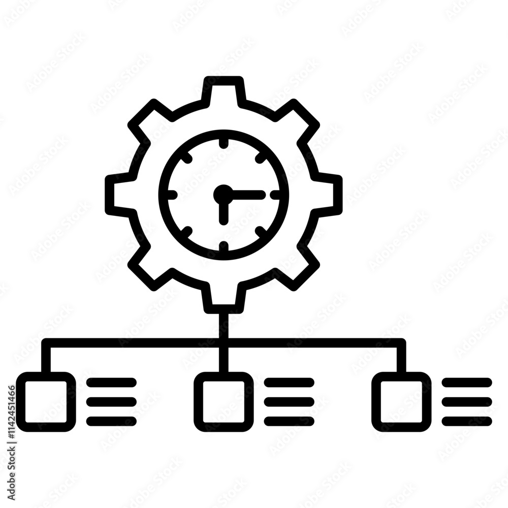 time management icon element for design time management icon element for design