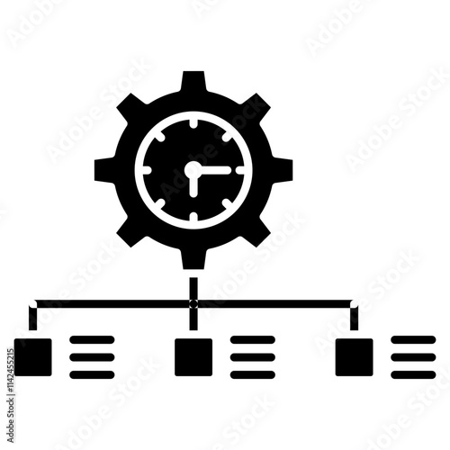 time management icon element for design