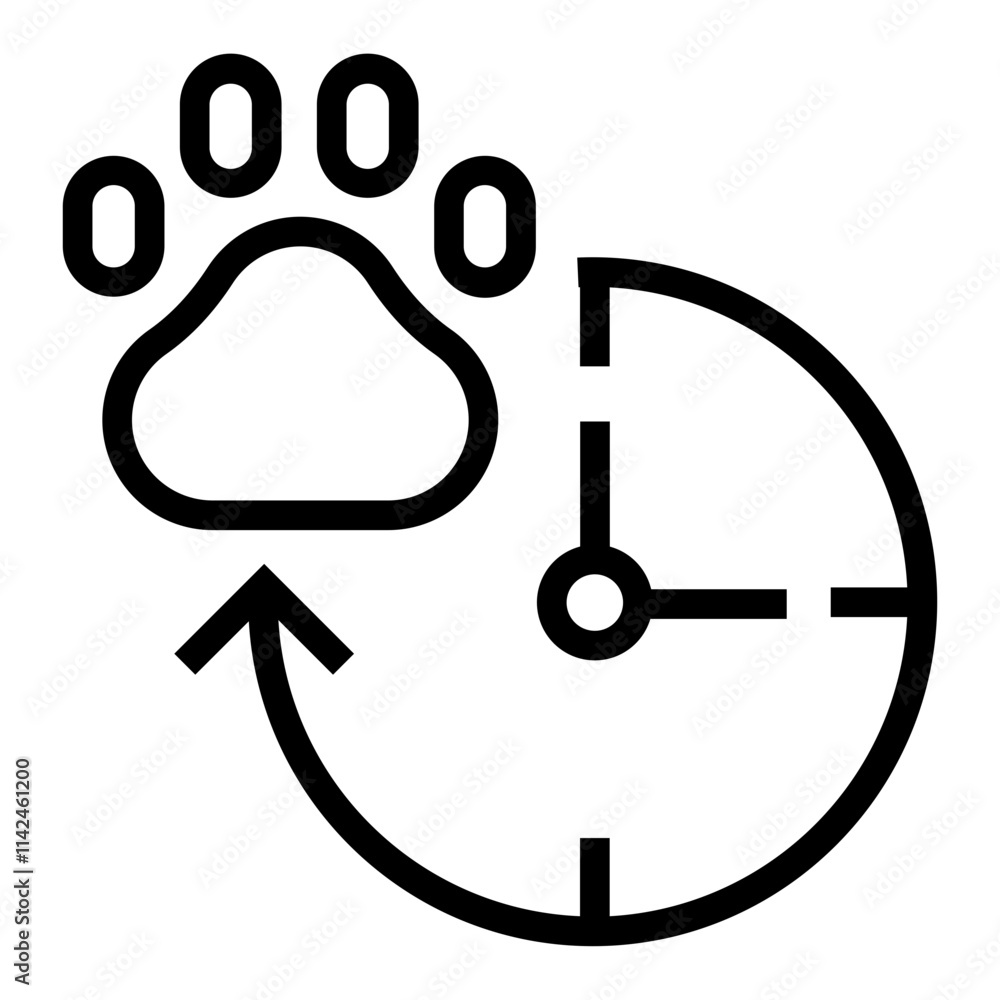 24-7 hours icon vector, line style illustration. 24-7 hours icon vector, line style illustration.