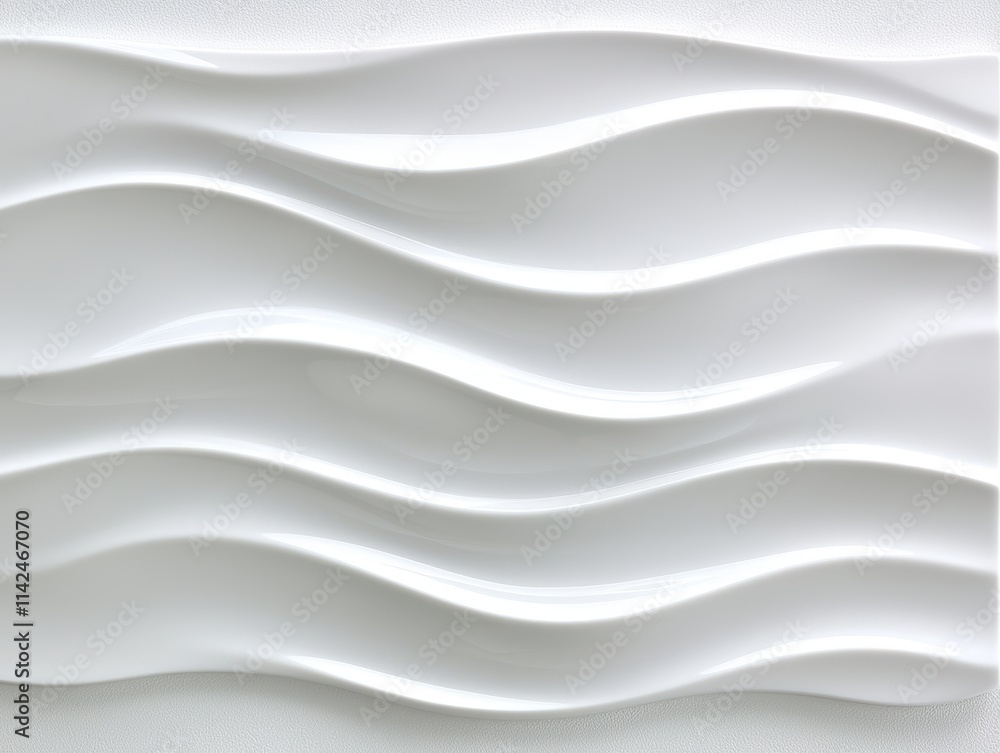 A textured white wall panel featuring flowing wave patterns, adding a modern touch to interior design. A textured white wall panel featuring flowing wave patterns, adding a modern touch to interior design.