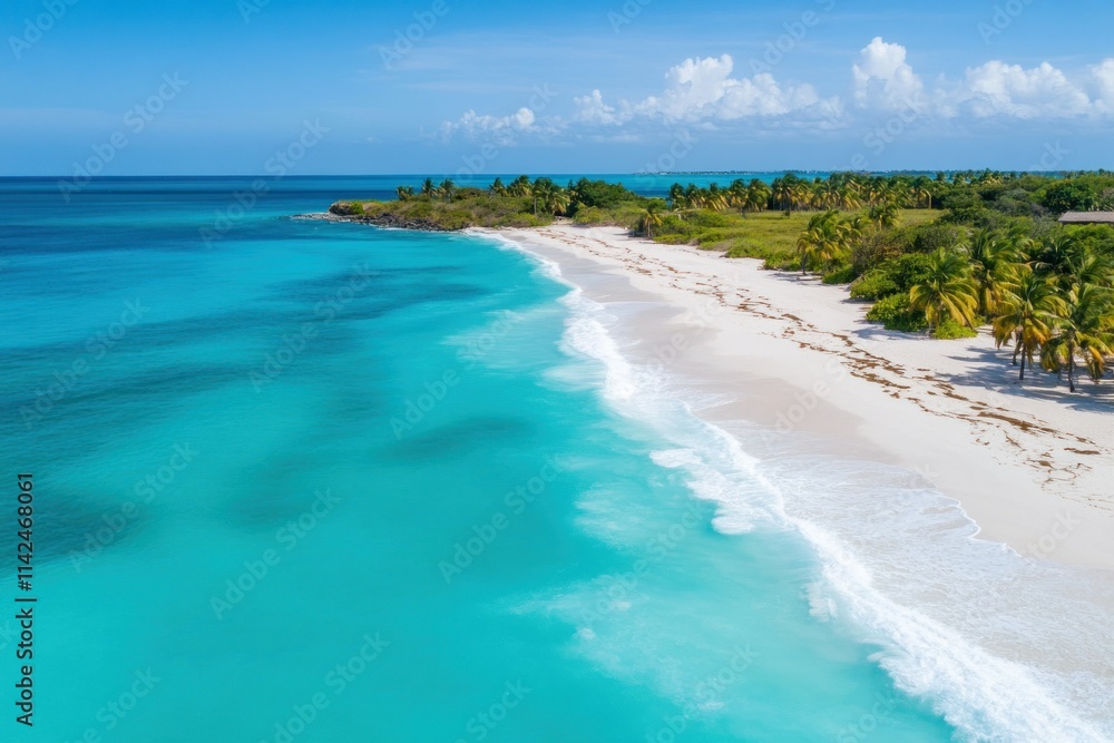 Serene Beauty of Turquoise Ocean and Golden Sands Serene Beauty of Turquoise Ocean and Golden Sands