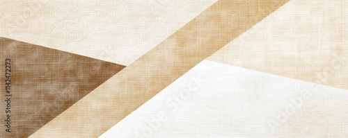 A geometric pattern featuring muted tones of beige, brown, and white, creating a subtle, textured appearance ideal for modern decor.