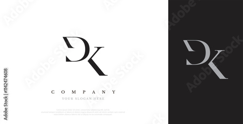 Initial DK Logo Design Vector