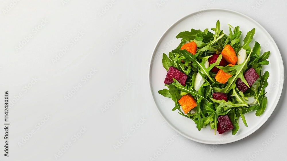 Colorful and Nutritious Salad Bowl Filled with Fresh Vegetables and Leafy Greens Colorful and Nutritious Salad Bowl Filled with Fresh Vegetables and Leafy Greens