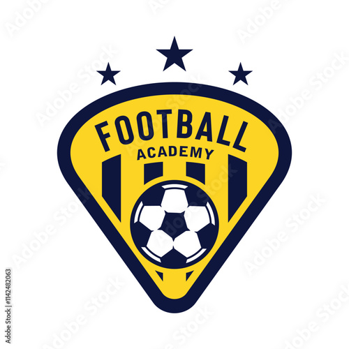 Football and soccer academy vector logo template