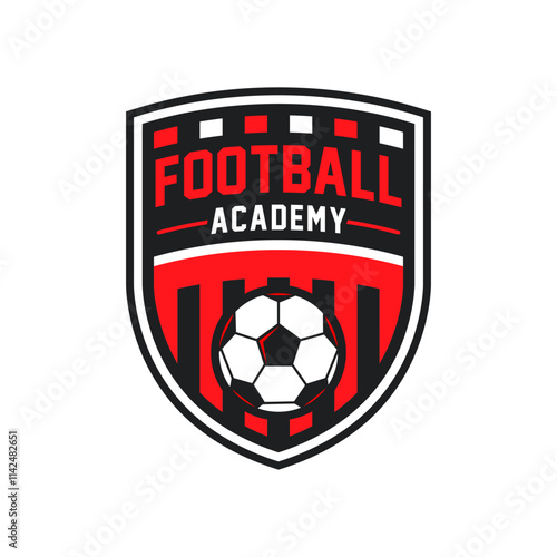 Football and soccer academy vector logo template