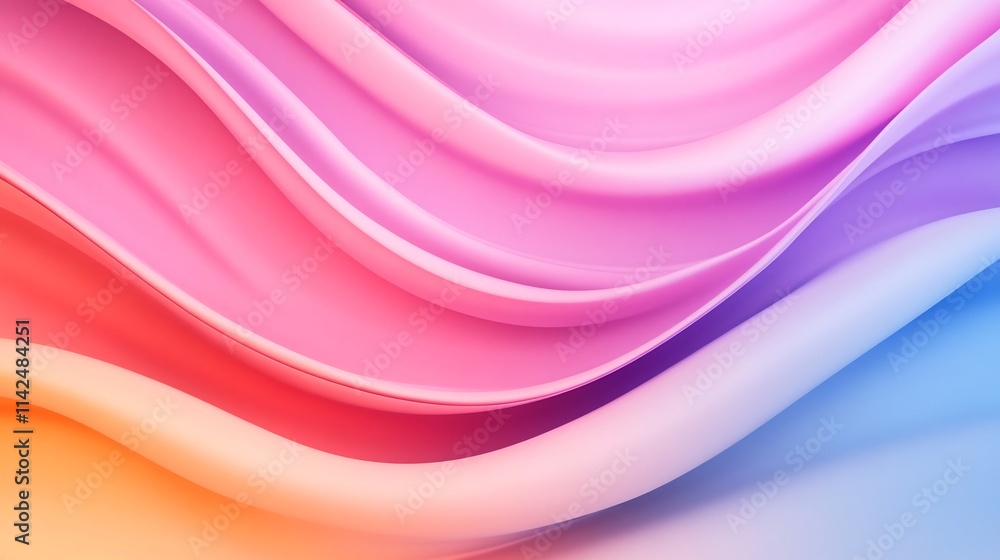 Captivating Pastel-Hued Abstract Background with Flowing Waves and Elegant Curves Captivating Pastel-Hued Abstract Background with Flowing Waves and Elegant Curves