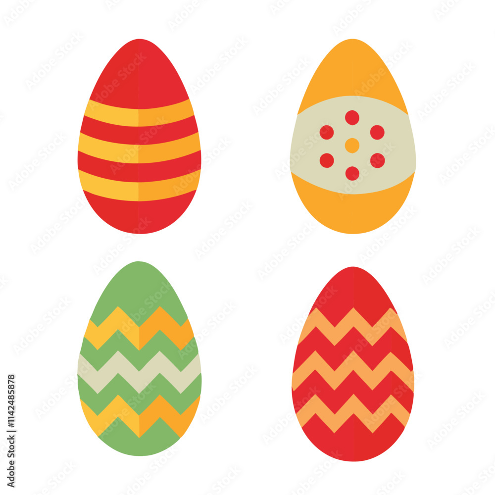 4 different styles of easter eggs vector1.eps 4 different styles of easter eggs vector1.eps
