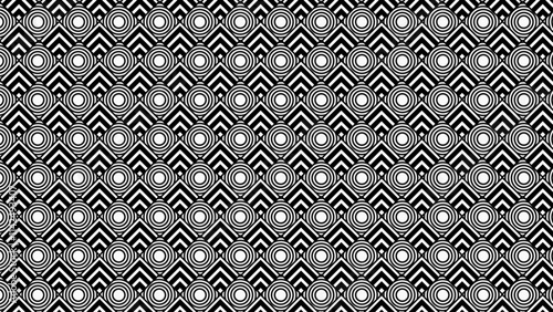 seamless Traditional japanese ocean wave pattern. Asian black white element with rounded and boxy repeat background