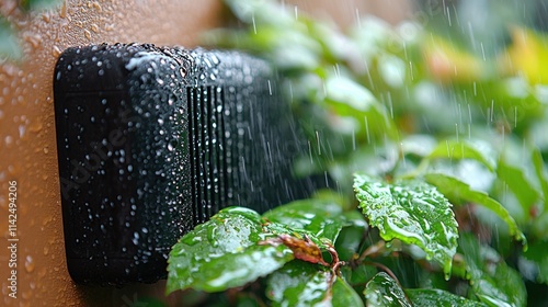 Rain-Kissed Outdoor Speaker: A Symphony of Nature and Sound photo