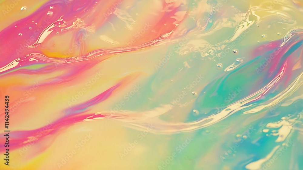 Fototapeta premium Colorful Abstract Wave Pattern Illustration with Light and Texture for Bright Backgrounds