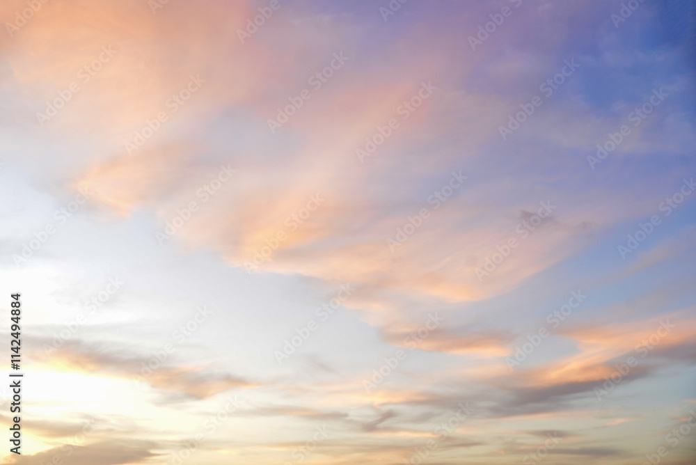 Naklejka premium fire and clouds, fire in the sky, sunset in the clouds, sunset in the timelapse, clouds in the sky, sky