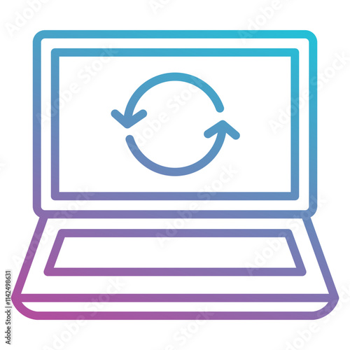 digital retreat icon element for design