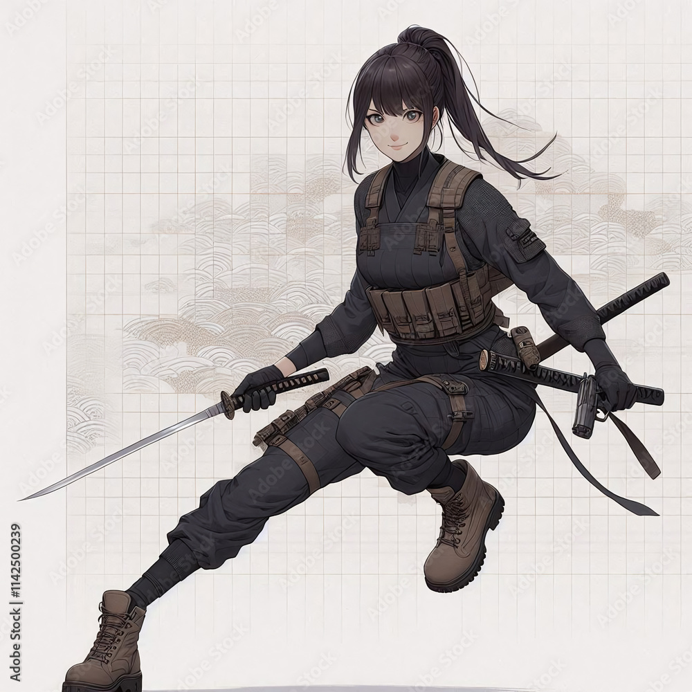 Naklejka premium Woven Whisper