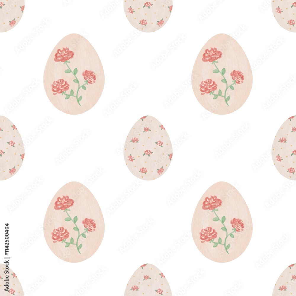 Easter eggs pattern, eggs pattern, watercolor eggs pattern, easter pattern, seamless pattern, easter design, kitchen, kids, wallpaper, easter holiday