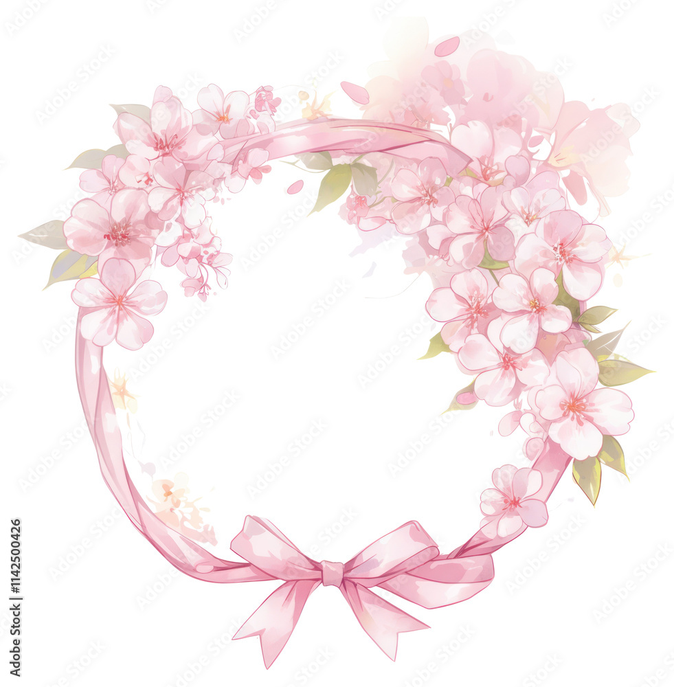 PNG Coquette frame blossoms flowers pastel. PNG Coquette frame blossoms flowers pastel.