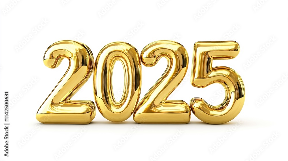 Gold Numbers 2025 New Year
Gold Numbers 2025 New Year