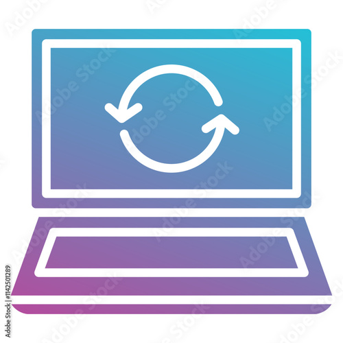 digital retreat icon element for design