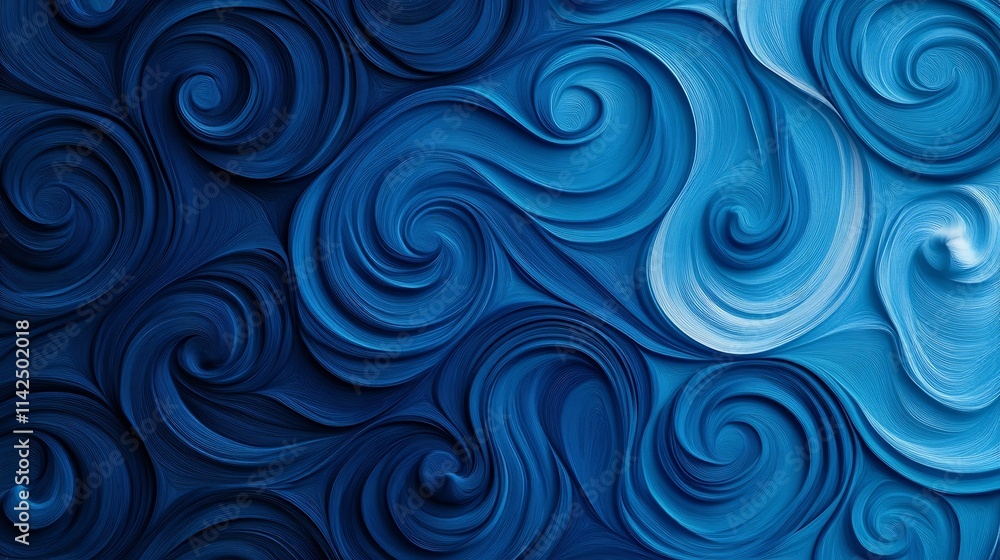 Mesmerizing Abstract Swirls in Shades of Blue Create a Tranquil Digital Backdrop Mesmerizing Abstract Swirls in Shades of Blue Create a Tranquil Digital Backdrop