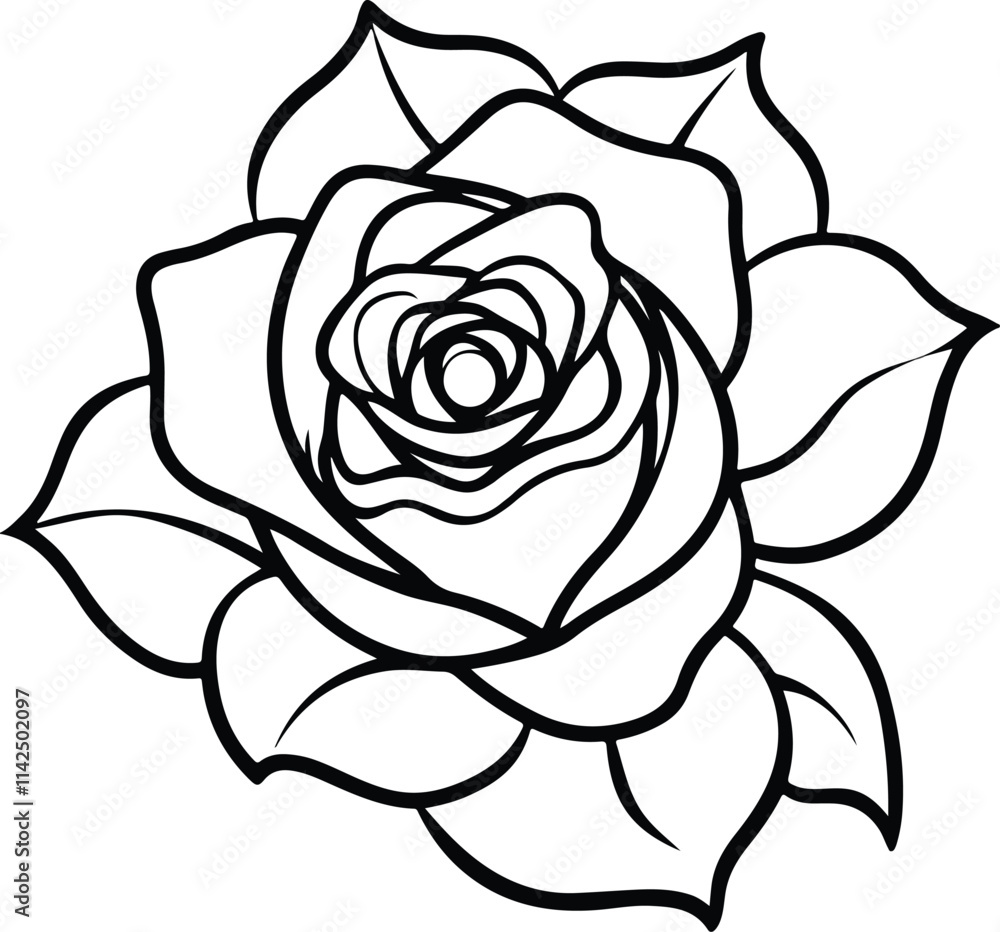 Flower line art design Flower line art design