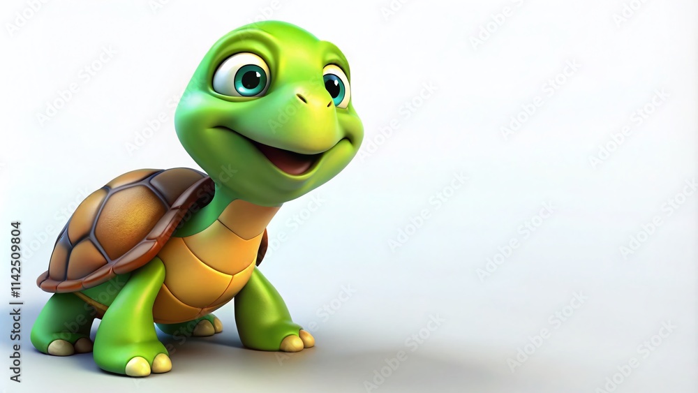 Fototapeta premium Cute Cartoon Turtle Images, Funny Shell Designs, Adorable Turtle Drawings, Happy Sea Turtle Illustrations, Childrens Book Turtle Art