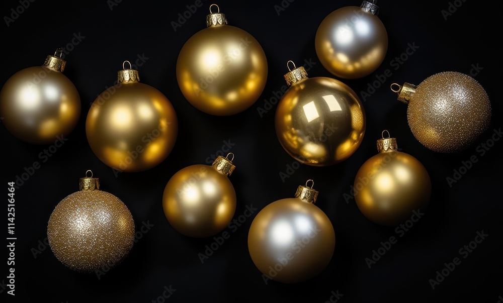 Elegant gold and silver Christmas ornaments Elegant gold and silver Christmas ornaments