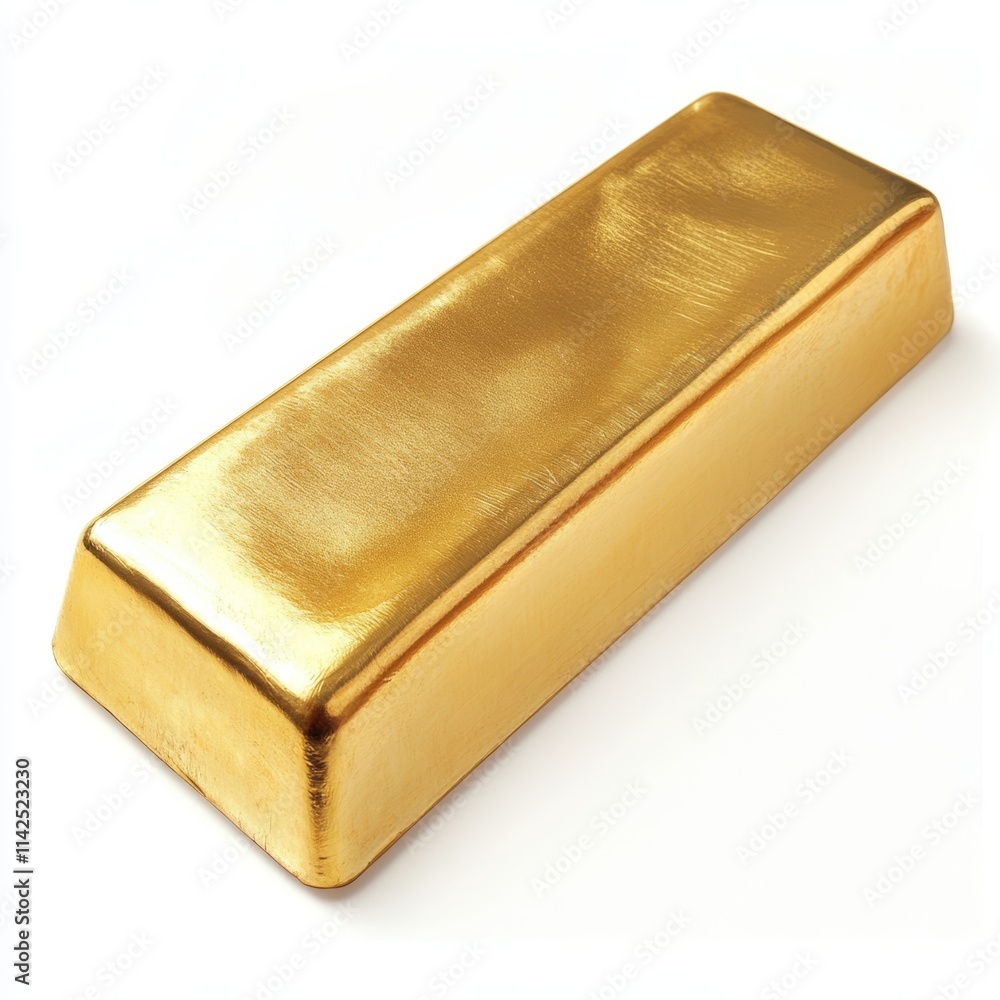 golden bar isolated on white background golden bar isolated on white background