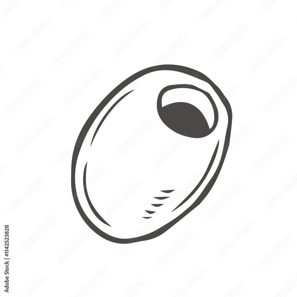 Olive vector sketch isolated on white background Olive vector sketch isolated on white background