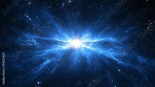 Cosmic explosion event outer space digital art universe ethereal