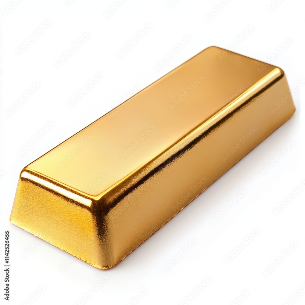 golden bar isolated on white background golden bar isolated on white background