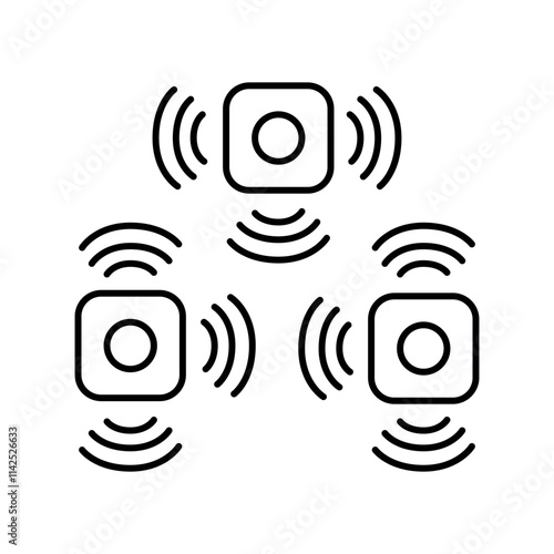 Sensors line icon.