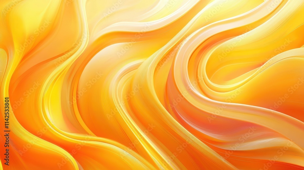 Abstract Orange Yellow Swirling Wave Pattern Design Abstract Orange Yellow Swirling Wave Pattern Design