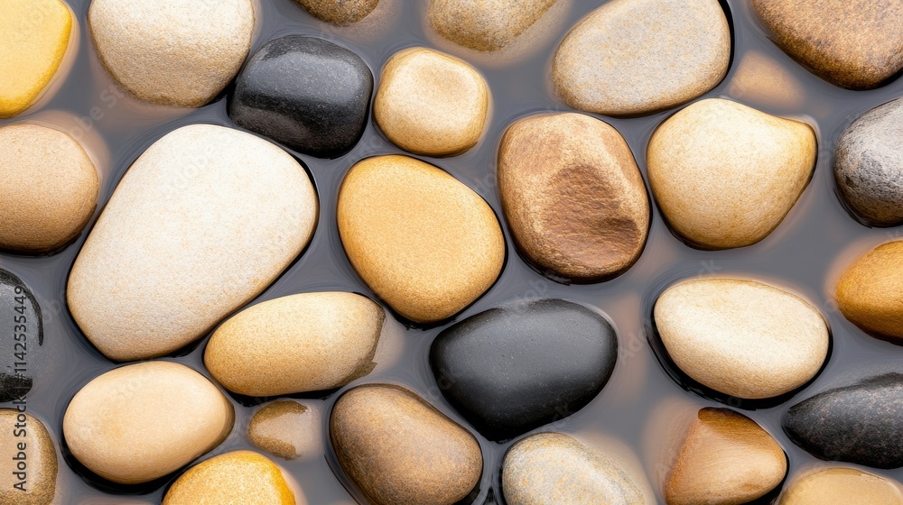 A collection of rocks in a body of water A collection of rocks in a body of water