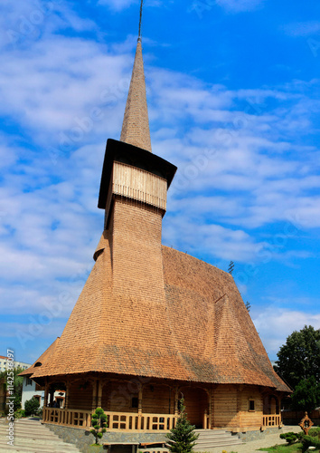 Romania Bucharest Holy Trinity Church view on a cloudy summer day