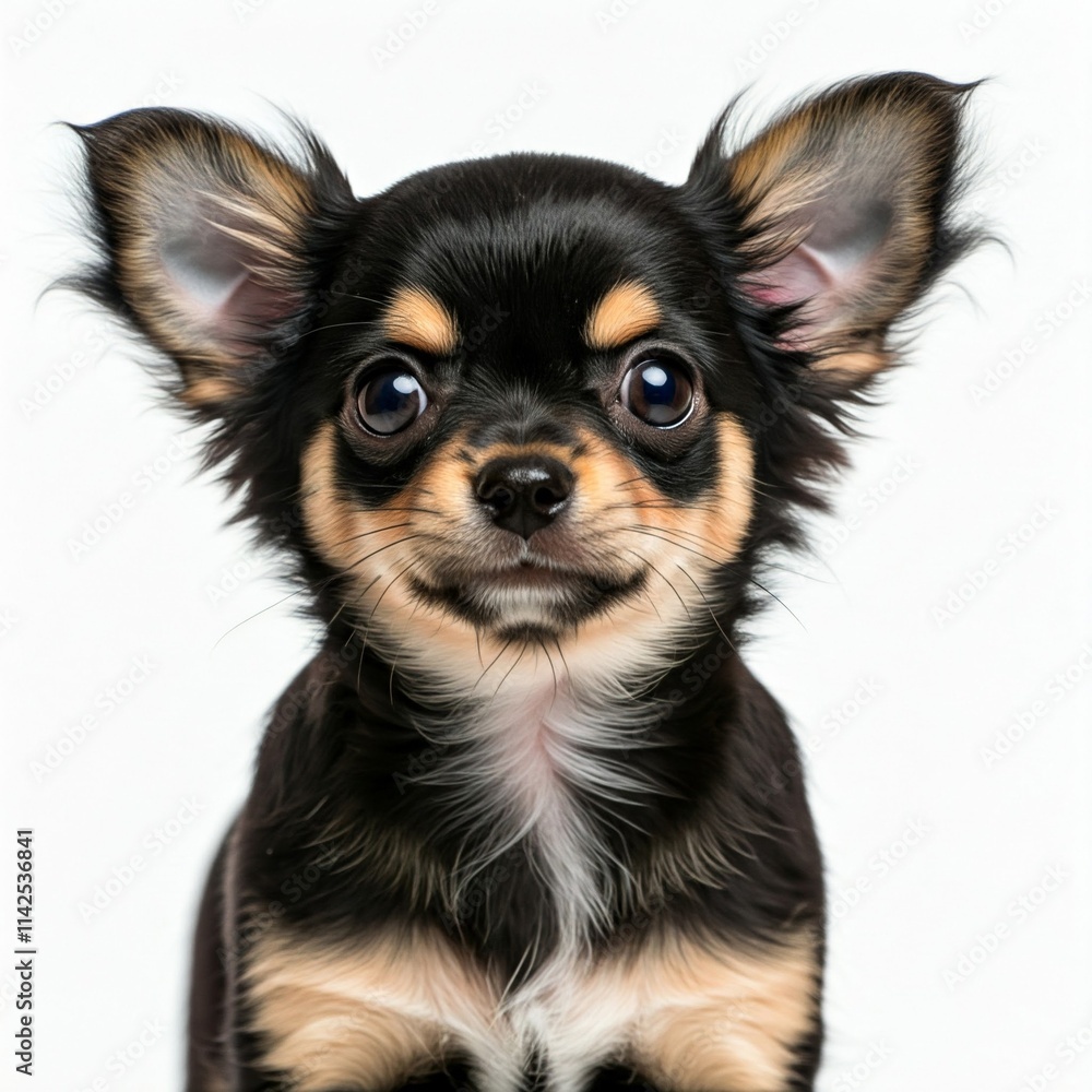 Ein Chihuahua auf weißem Hintergrund Ein Chihuahua auf weißem Hintergrund