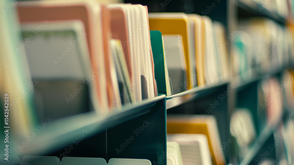 Efficient Email Management: Organized Inbox on Digital Screen with Blurred Background Efficient Email Management: Organized Inbox on Digital Screen with Blurred Background