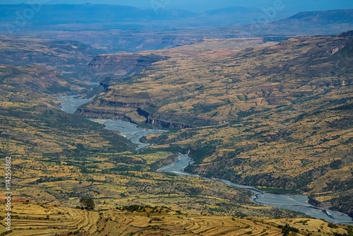 Landscape at the Great Rift valley in the Ethiopia Oromia region