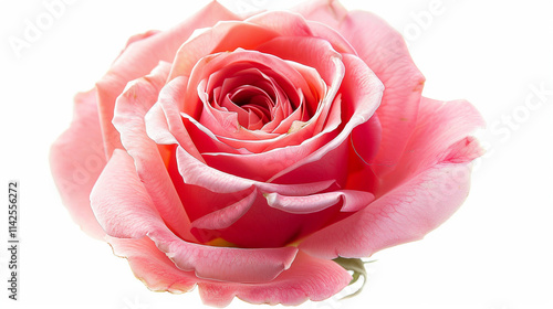 English Rose on an isolated white background, object focused, png, stock image, hd quality,