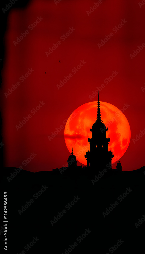 Obraz premium Old Wallpaper, silhouette. isolated with white highlights