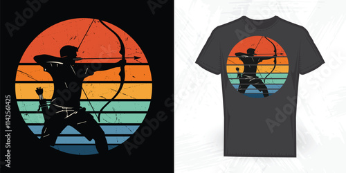 Funny Archery Lover Vintage Archery  T-shirt Design