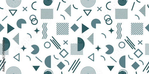 Colorful neo geometric Shape Pattern Design Modern abstract promotional  background vector illustration