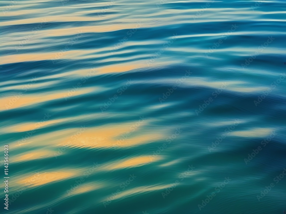 An illustration of a vast expanse of calm ocean water An illustration of a vast expanse of calm ocean water
