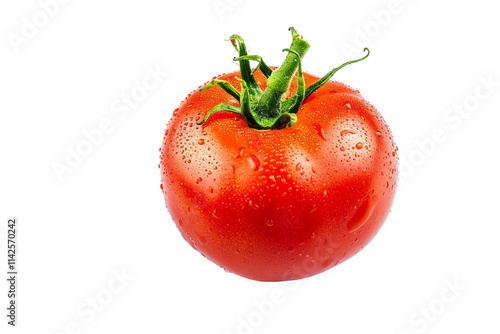Wallpaper Mural Perfectly Ripe Tomato with Stem Isolated on Transparent Background Torontodigital.ca