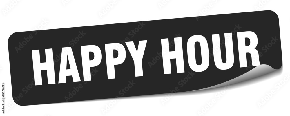 HAPPY HOUR sticker HAPPY HOUR sticker