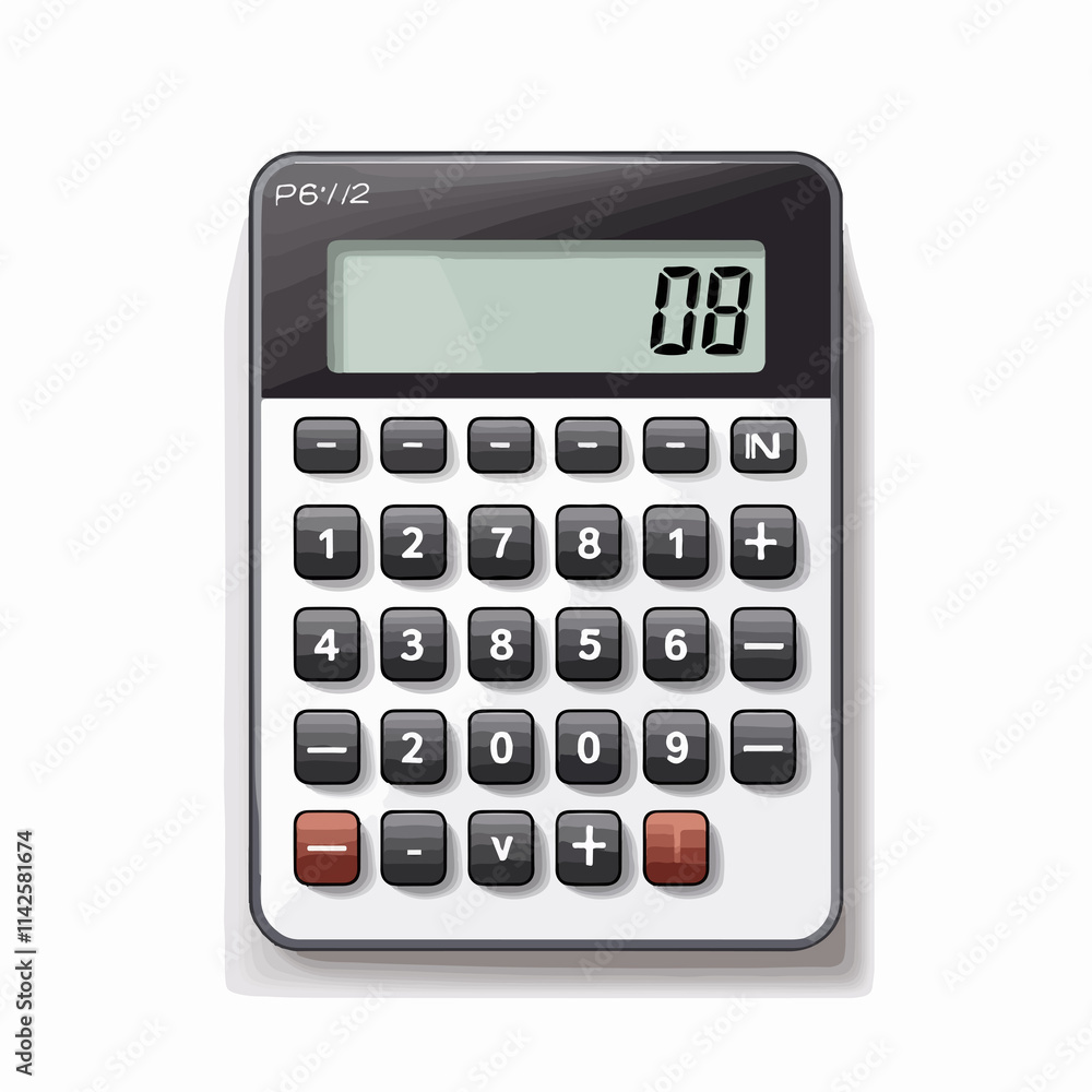 Business calculator icon for mathematics operations and financial concepts Business calculator icon for mathematics operations and financial concepts