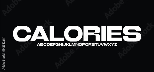 Abstract sporty technology science alphabet font. digital space typography vector illustration design