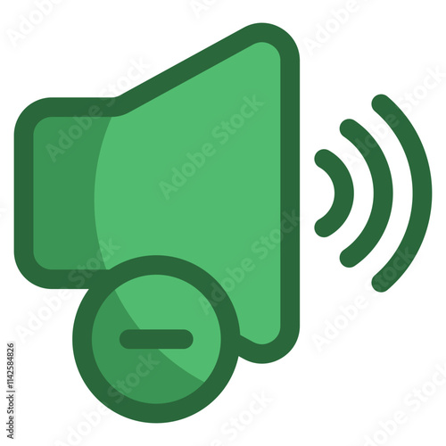 Volume Down Icon For Design Element