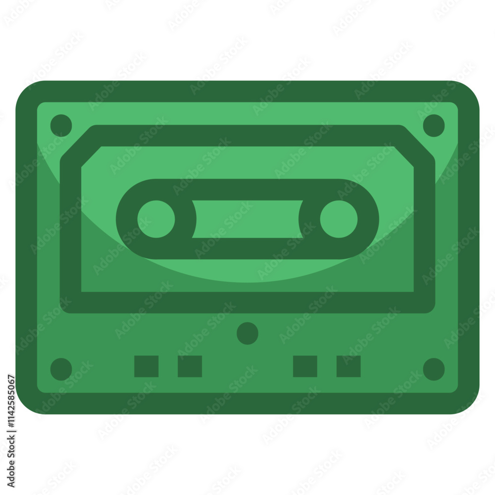 Obraz premium Tape Cassette Icon For Design Element