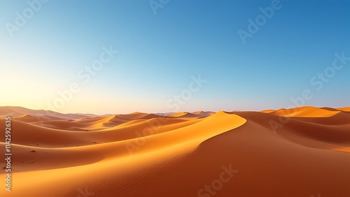 Wallpaper Mural Desert landscape featuring majestic sand dunes under a clear blue sky Torontodigital.ca